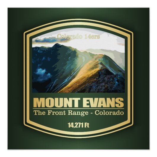 Mount Evans (PF) Perfect Poster (Voorkant)