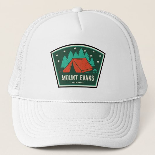 Mount Evans Wilderness Colorado Kamperen Trucker Pet (Voorkant)