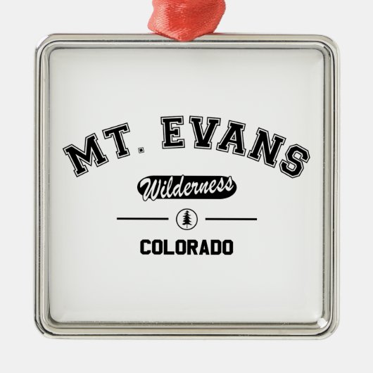 Mount Evans Wilderness Metalen Ornament (Voorkant)