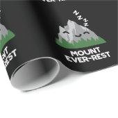 Mount Ever-rest Funny Mountain Pun Dark BG Cadeaupapier (Rol Hoek)
