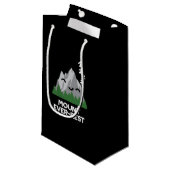 Mount Ever-rest Funny Mountain Pun Dark BG Klein Cadeauzakje (Voorkant Gekanteld)