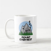 Mount Ever-rest Funny Sleeping Mountain Pun Koffiemok (Links)