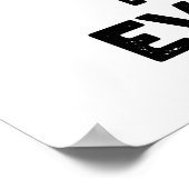 Mount Ever-rest Funny Sleeping Mountain Pun Poster (Hoek)