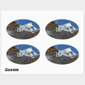 Mount Everest 8 Ovale Sticker (Vel)