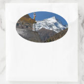 Mount Everest 8 Ovale Sticker (Tas)