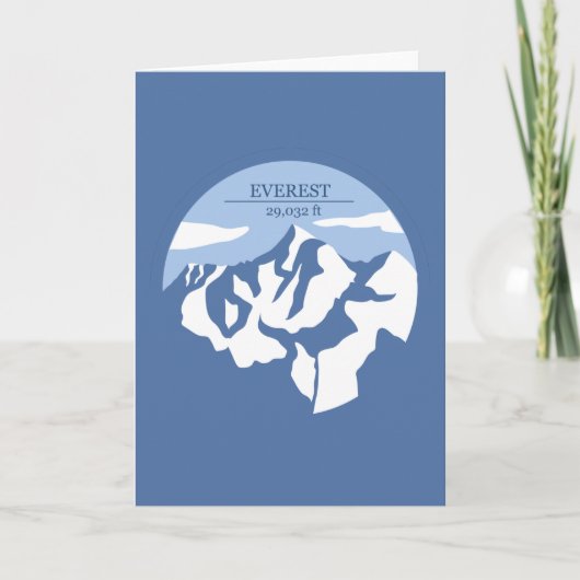 Mount Everest Altitude Kaart (Voorkant)