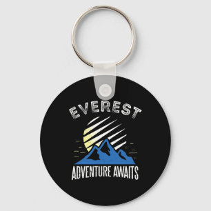 Mount Everest Avontuur Wacht Bergbeklimmen T Sleutelhanger