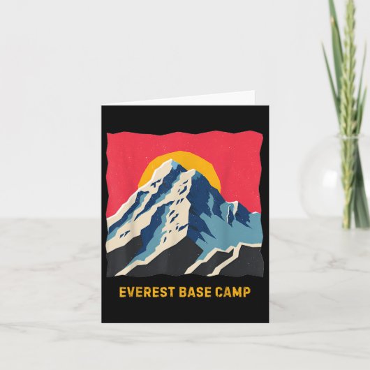 Mount Everest Base Camp Himalayas Mountain Hike CL Kaart (Voorkant)
