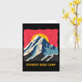 Mount Everest Base Camp Himalayas Mountain Hike CL Kaart (Gele Bloem)
