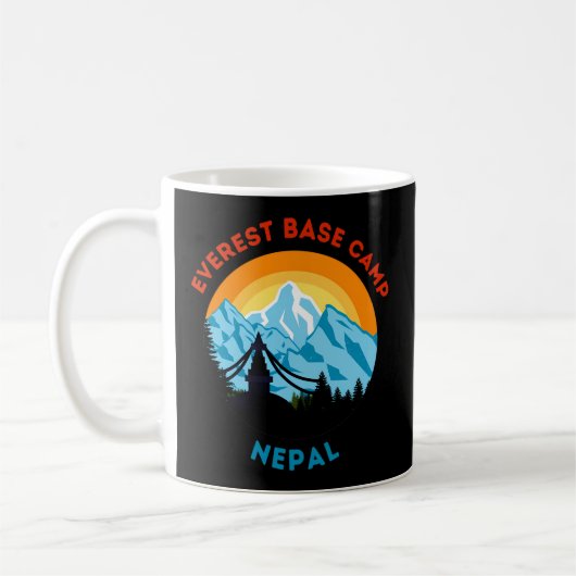 Mount Everest Base Camp Nepal Bergwandelaar Beklim Koffiemok (Links)