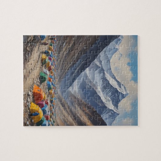 Mount Everest basiskamp, Nepal Legpuzzel (Horizontaal)