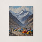 Mount Everest basiskamp, Nepal Legpuzzel (Verticaal)