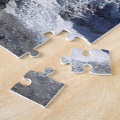 Mount Everest bergt abstract blauw Legpuzzel (Zijkant)