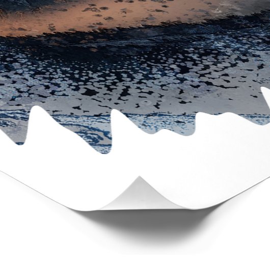 Mount Everest bij zonsondergang Perfect Poster (Hoek)