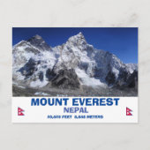 Mount Everest Briefkaart (Voorkant)