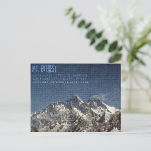 Mount Everest Briefkaart (Staand voorkant)