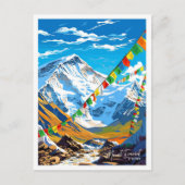 Mount Everest China Travel  afbeelding Briefkaart (Voorkant)