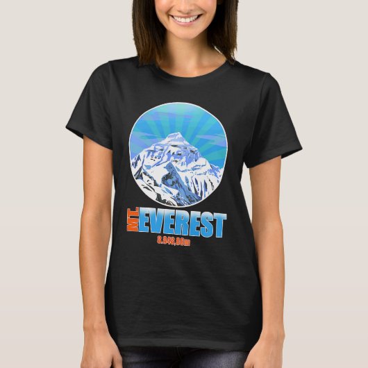 Mount Everest Cool klimmen en wandelen T-shirt (Voorkant)