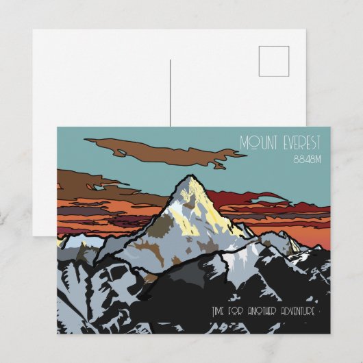 Mount Everest - De verbluffende top van de planeet Briefkaart (Voorkant / Achterkant)