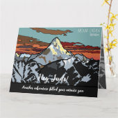 Mount Everest - De verbluffende top van de planeet Kaart (Gele Bloem)