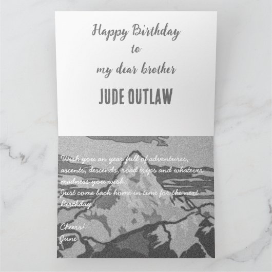 Mount Everest - De verbluffende top van de planeet Kaart (Binnen)