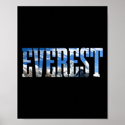 Mount Everest Expeditie Mt Bergbeklimmers Poster (Voorkant)