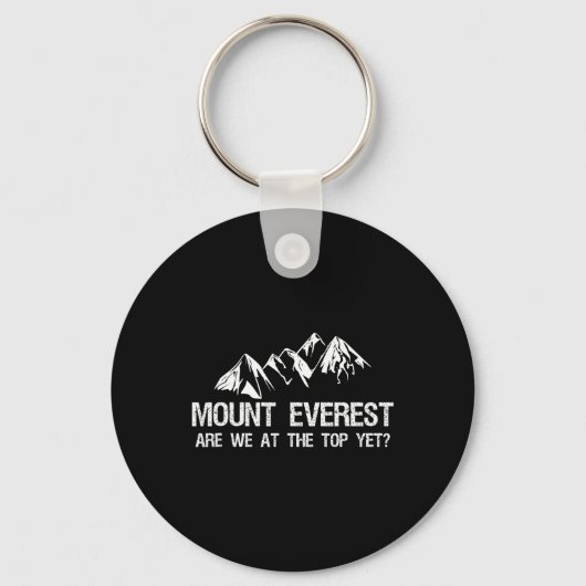Mount Everest Grappige Bergbeklimming Expeditie  Sleutelhanger (Voorkant)