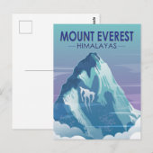 Mount Everest Himalayas  Briefkaart (Voorkant / Achterkant)