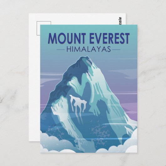 Mount Everest Himalayas  Briefkaart (Voorkant / Achterkant)