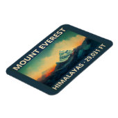 Mount Everest Himalayas Waterverf  Magneet (Linkerzijde)