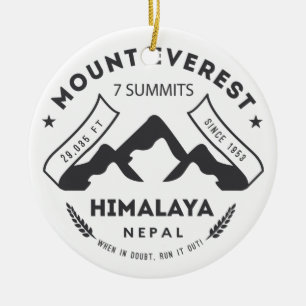 Mount Everest Keramisch Ornament