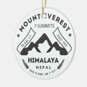 Mount Everest Keramisch Ornament (Links)