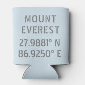 Mount Everest Latitude Longitude Blikjeskoeler (Achterkant)