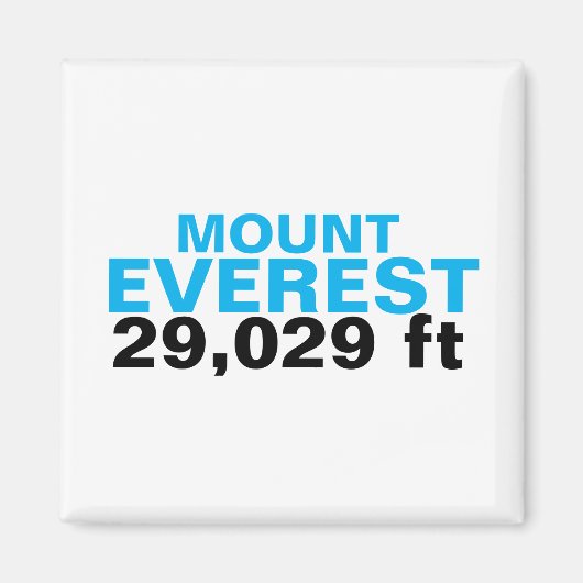 Mount Everest Magnet (Voorkant)