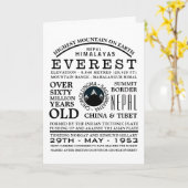 Mount Everest, Mountain Expedition Information Kaart (Gele Bloem)