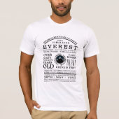 Mount Everest, Mountain Expedition Information T-shirt (Voorkant)