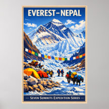 Mount Everest Nepal - Antiek