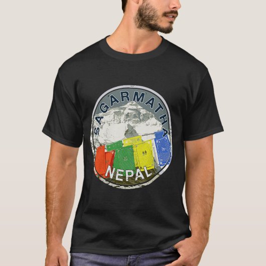 Mount Everest Nepal Sagarmatha  klimmen T-shirt (Voorkant)