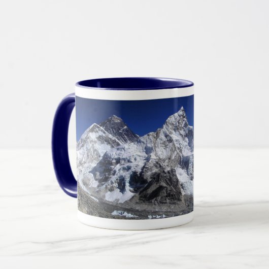 Mount Everest Panoramic Coffee Mok (Voorkant links)