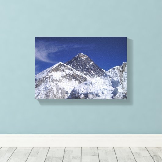 Mount Everest Photo Canvas Afdruk (Insitu (Houten vloer))