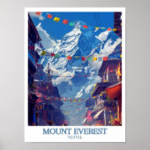 Mount Everest Print - Everest Base Camp Poster (Voorkant)