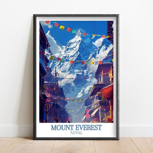Mount Everest Print - Everest Base Camp Poster