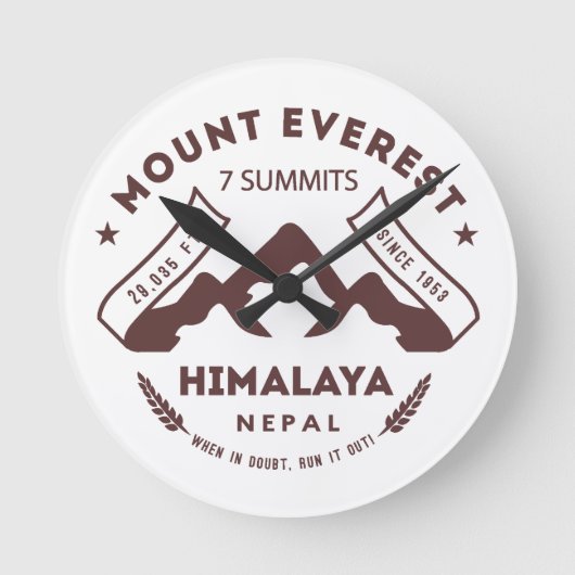 Mount Everest Ronde Klok (Voorkant)