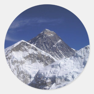 Mount Everest Ronde Sticker