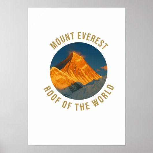 Mount Everest Sagarmatha Poster (Voorkant)