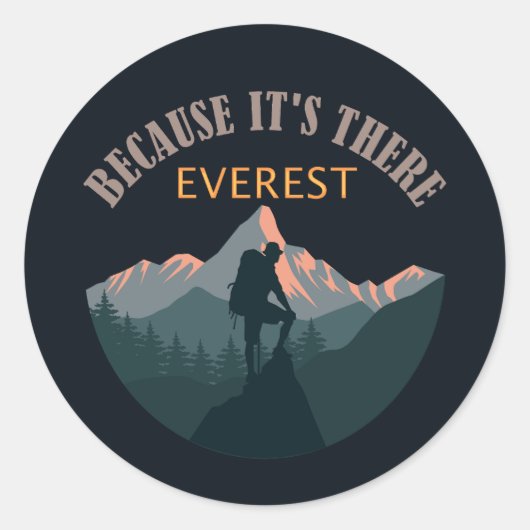 Mount Everest, Sticker voor wandelaars (Voorkant)