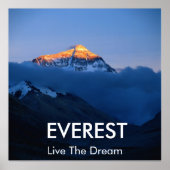 Mount Everest Sunset Poster (Voorkant)