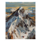 Mount Everest Top Uitzicht Poster (Voorkant)
