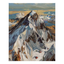 Mount Everest Top Uitzicht Poster