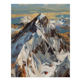 Mount Everest Top Uitzicht Poster